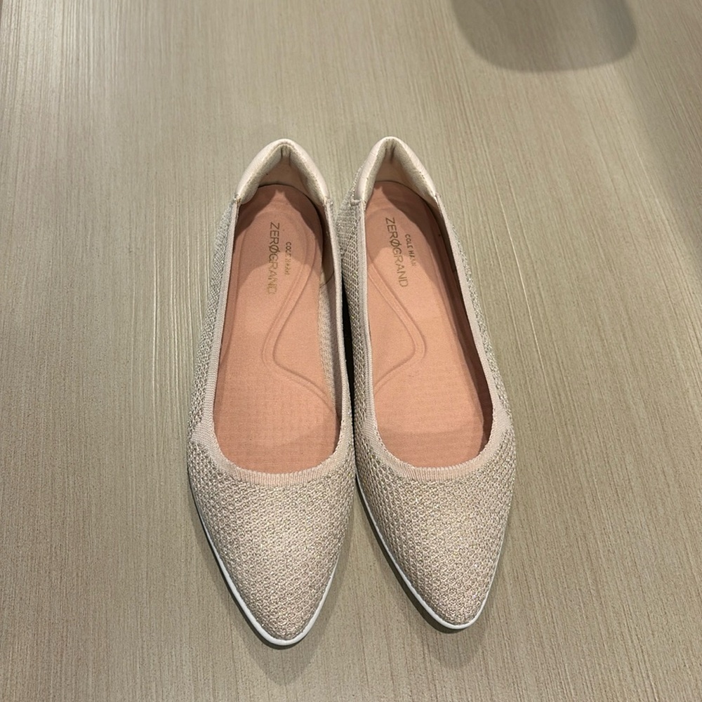 Cole Haan Zerogrand Rose Gold Flats